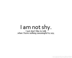 Shy quote