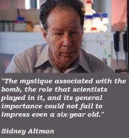Sidney Altman's quote