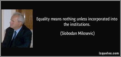 Slobodan Milosevic's quote