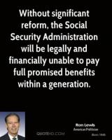 Social Security Reform quote #2
