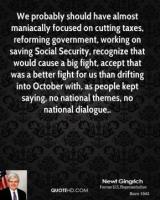 Social Security Reform quote #2
