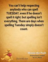 Spelling quote #1