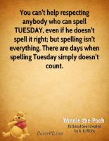 Spelling quote #1