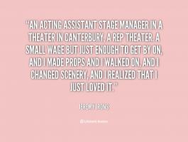 Stage Acting quote #2
