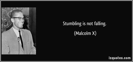 Stumbling quote #1