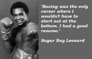 Sugar Ray quote #2