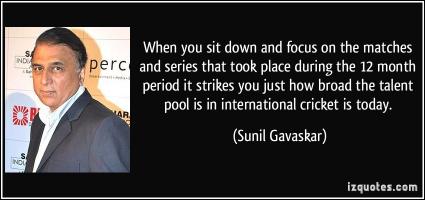 Sunil Gavaskar's quote #1