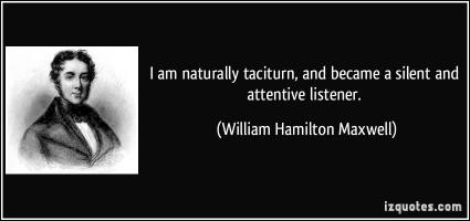 Taciturn quote #2