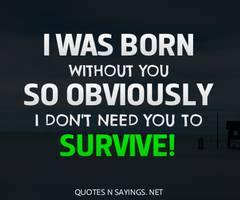 To Survive quote #2