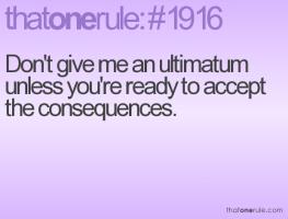 Ultimatum quote #2