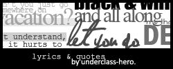 Underclass quote #2