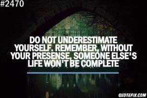 Underestimate quote #2