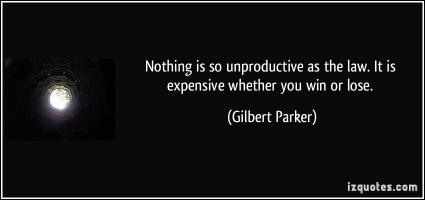 Unproductive quote