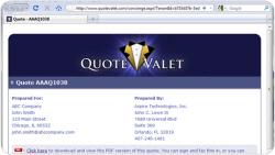 Valet quote #1