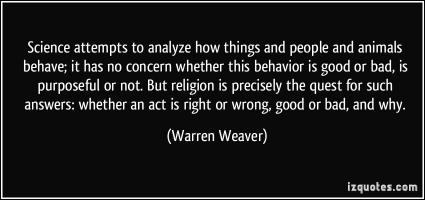 Warren Weaver's quote