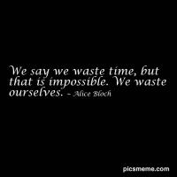 Waste Time quote #2
