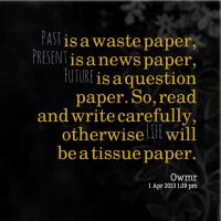 Wastepaper quote #1