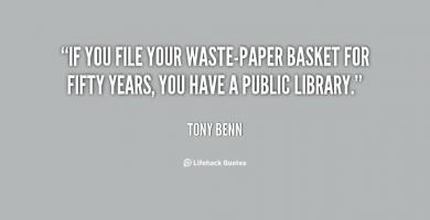 Wastepaper quote #1
