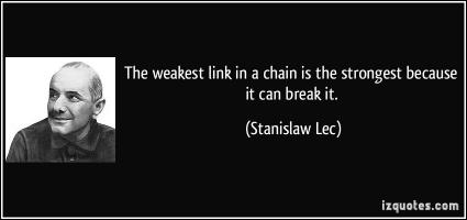 Weakest Link quote #2