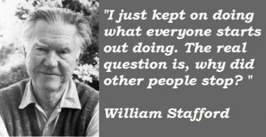William Stafford's quote