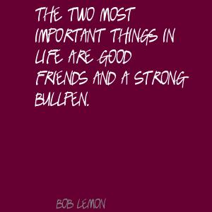 Bullpen quote #1