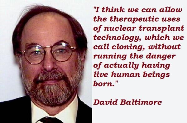 David Baltimore's quote