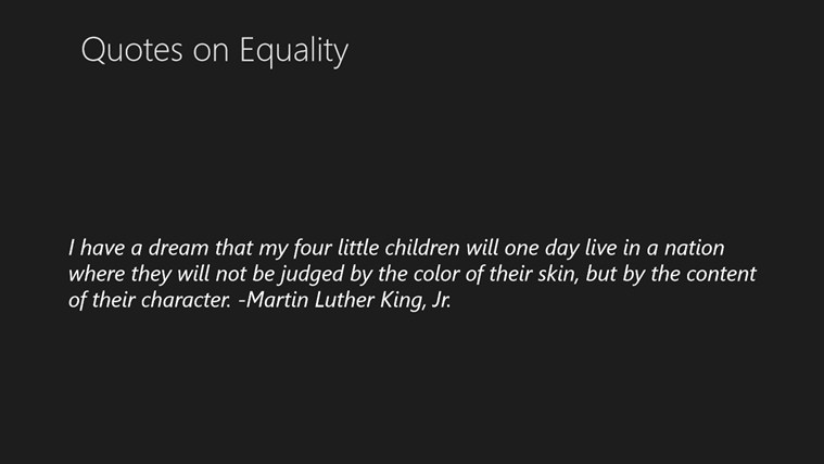 Equality quote #1