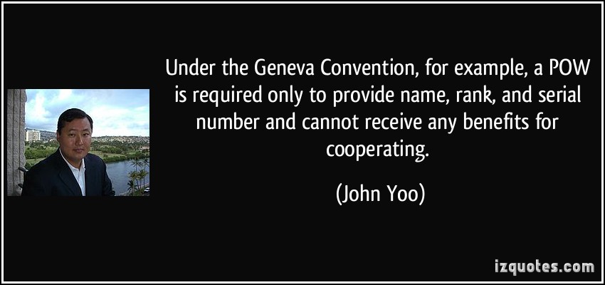 Famous quotes about 'Geneva Convention' - Sualci Quotes 2019