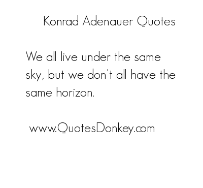 Konrad Adenauer's quote