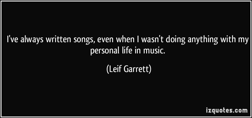 Leif Garrett's quote #2