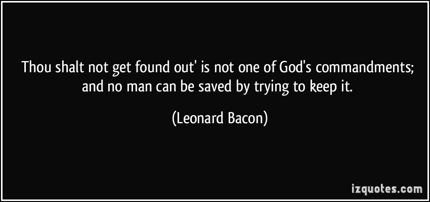 Leonard Bacon's quote