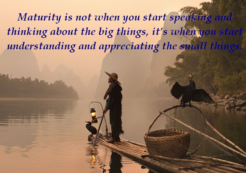Maturity quote #1