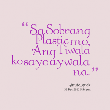 Plastic quote #8