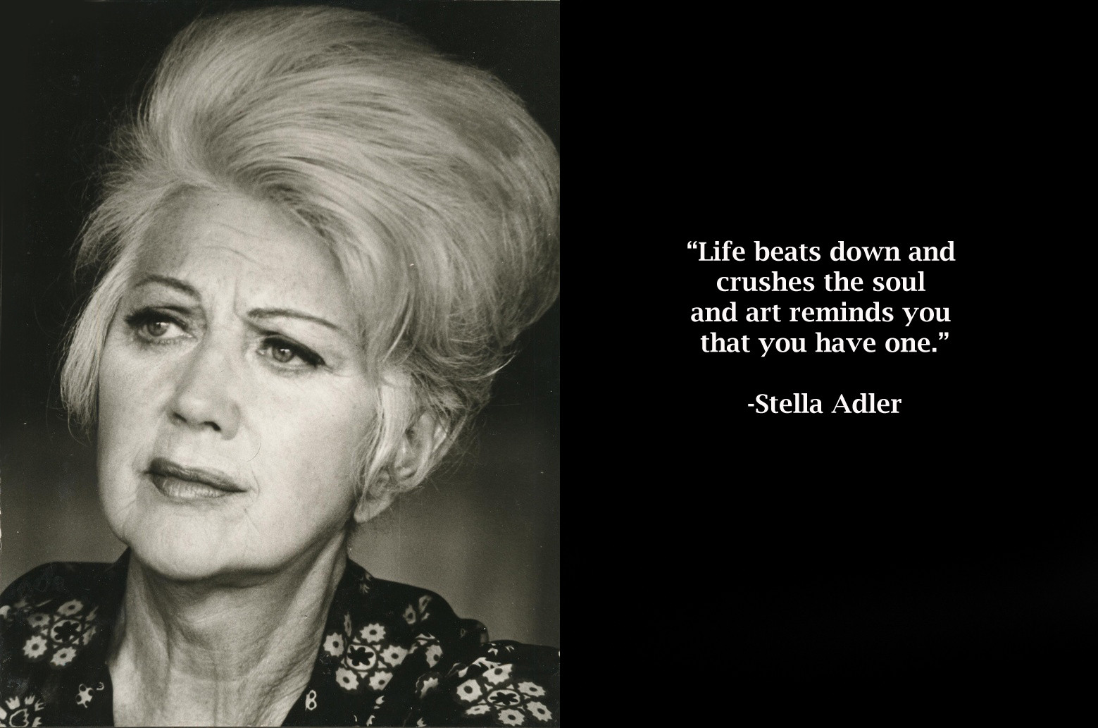 Stella Adler's quote