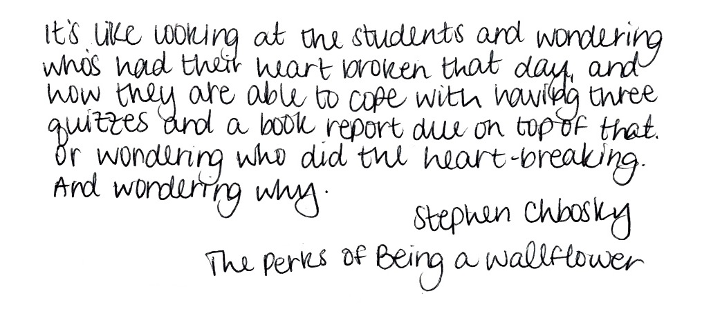 Stephen Chbosky's quote #7