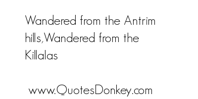 Wandered quote #1