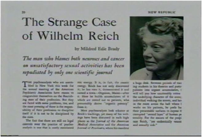 Sexual Theories Of Wilhelm Reich