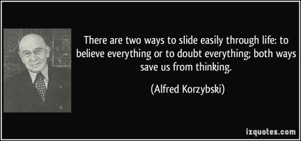 Alfred Korzybski's quote