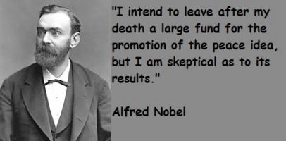 Alfred Nobel's quote