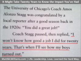 Amos Alonzo Stagg's quote #1
