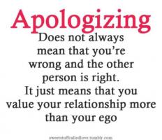 Apologizing quote #2