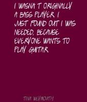 Bass Player quote #2