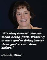 Bonnie Blair's quote