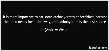 Carbohydrates quote #2