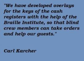 Carl Karcher's quote