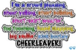 Cheerleader quote #2