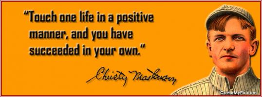 Christy Mathewson's quote