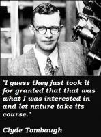 Clyde Tombaugh's quote