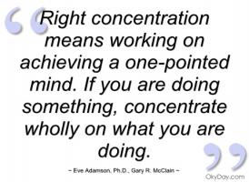 Concentration quote #2