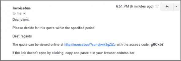 Emailed quote #2